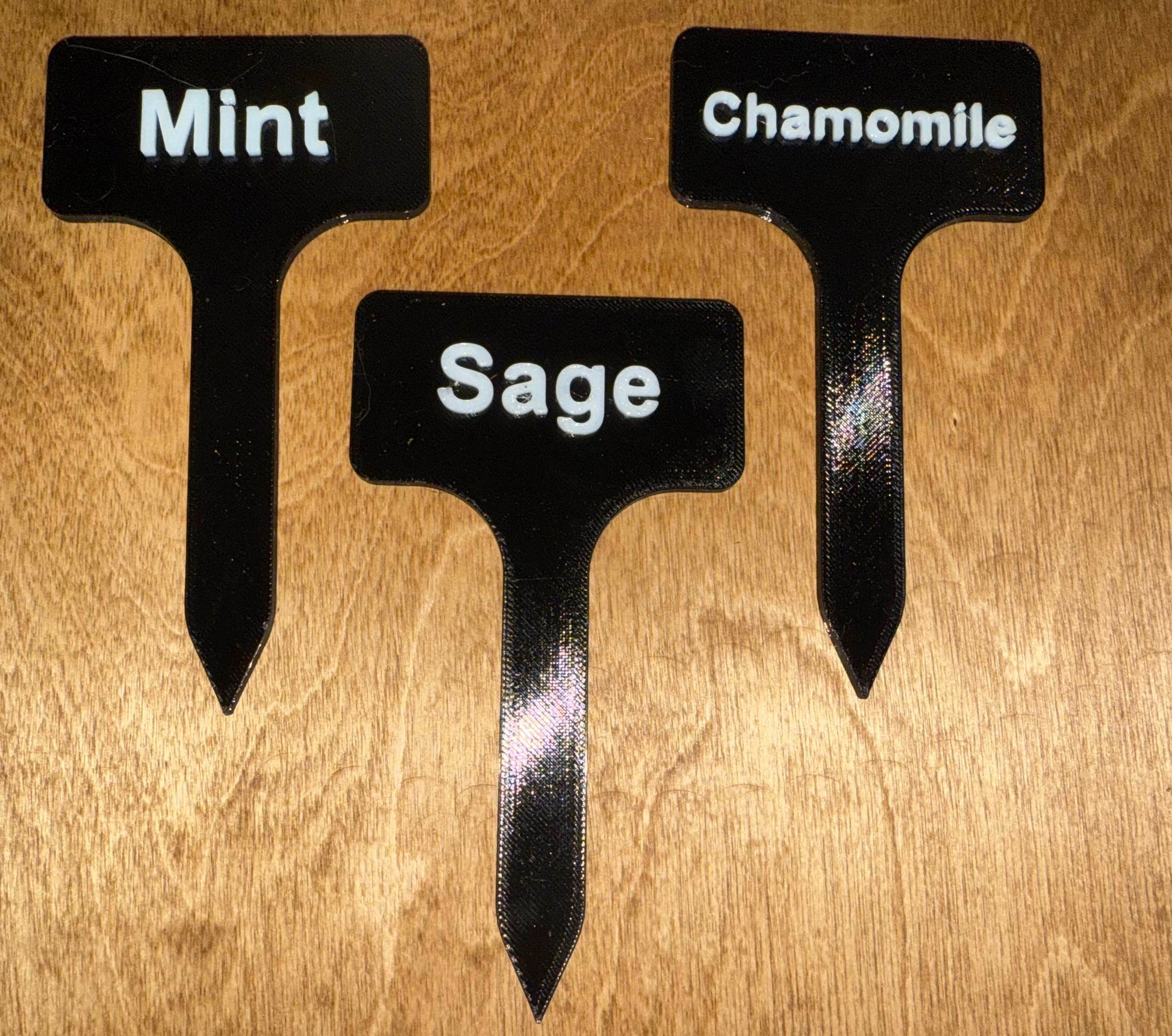 Custom Garden Marker – 3D Printed Plant Label with Raised Text | PETG | Weatherproof Tag for Herbs, Veggies, Flowers