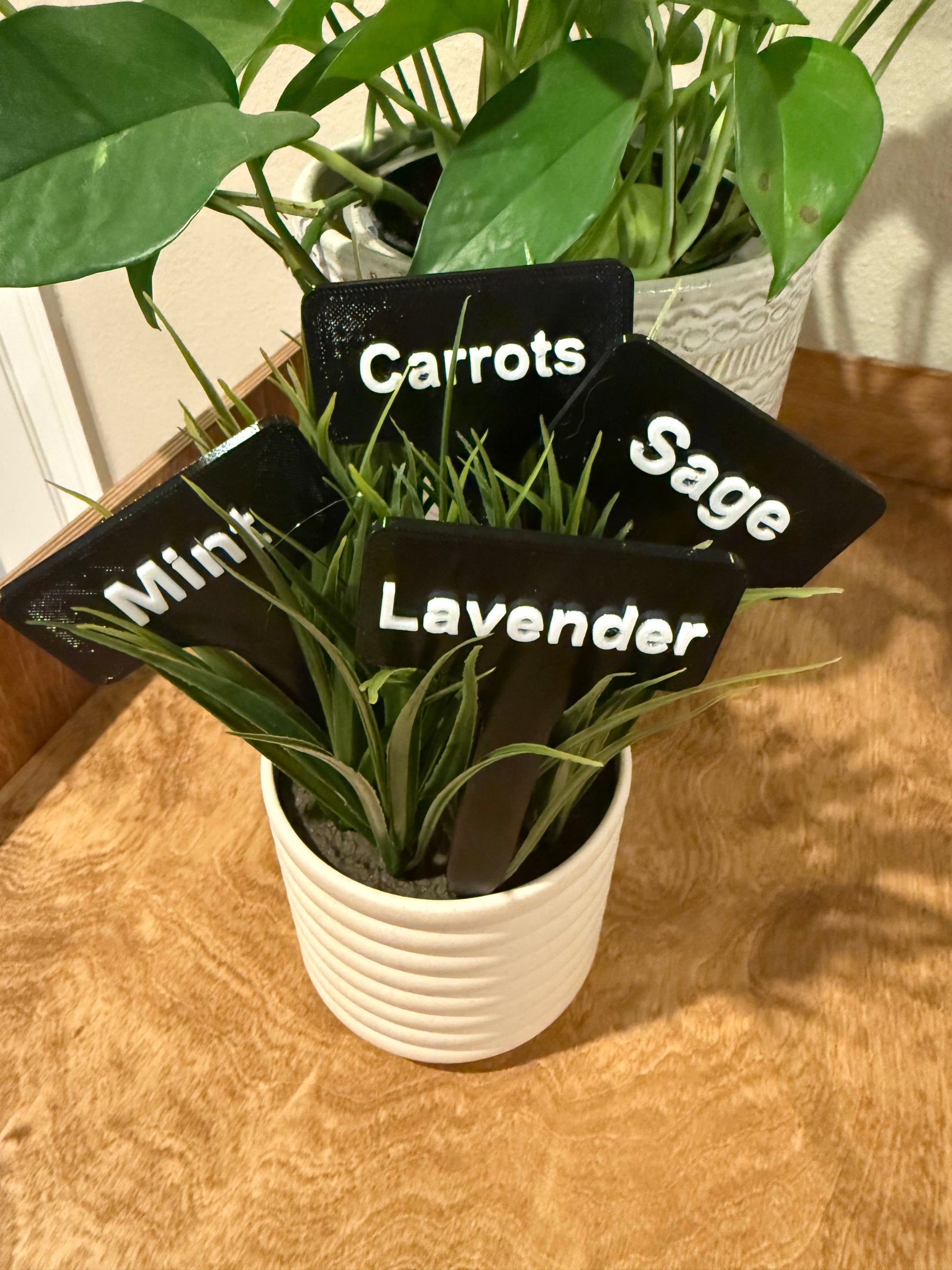 Custom Garden Marker – 3D Printed Plant Label with Raised Text | PETG | Weatherproof Tag for Herbs, Veggies, Flowers