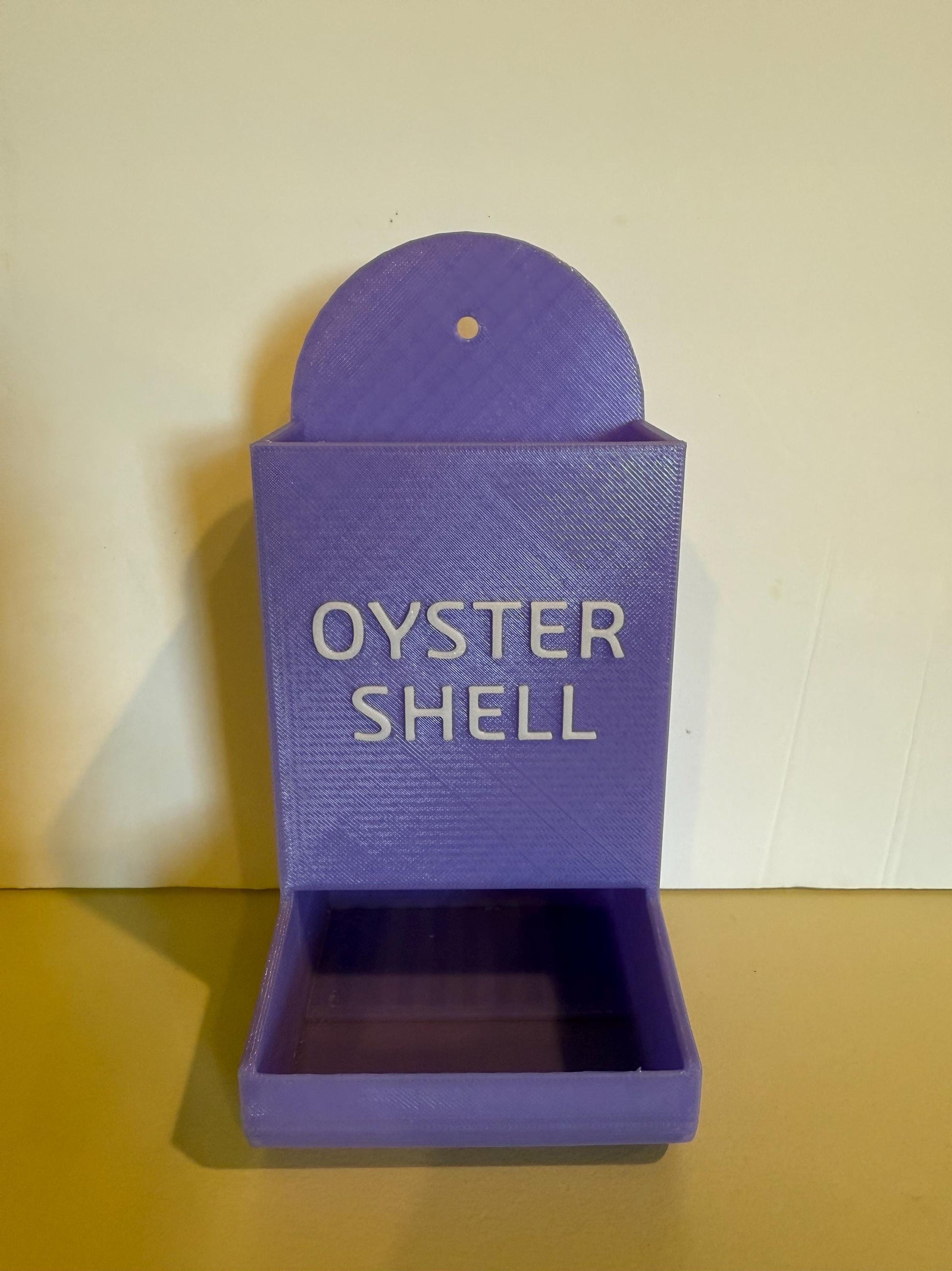 Chicken Oyster Shell/Grit Feeder – 3D Printed, Mess-Free Design for Backyard Poultry - Customizable