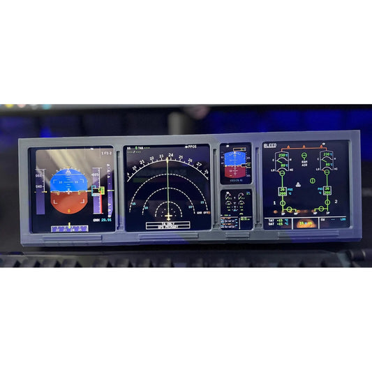 Flight Simulator Instrument Panel for Corsair Xenon Screen | Realistic Cockpit Overlay Upgrade
