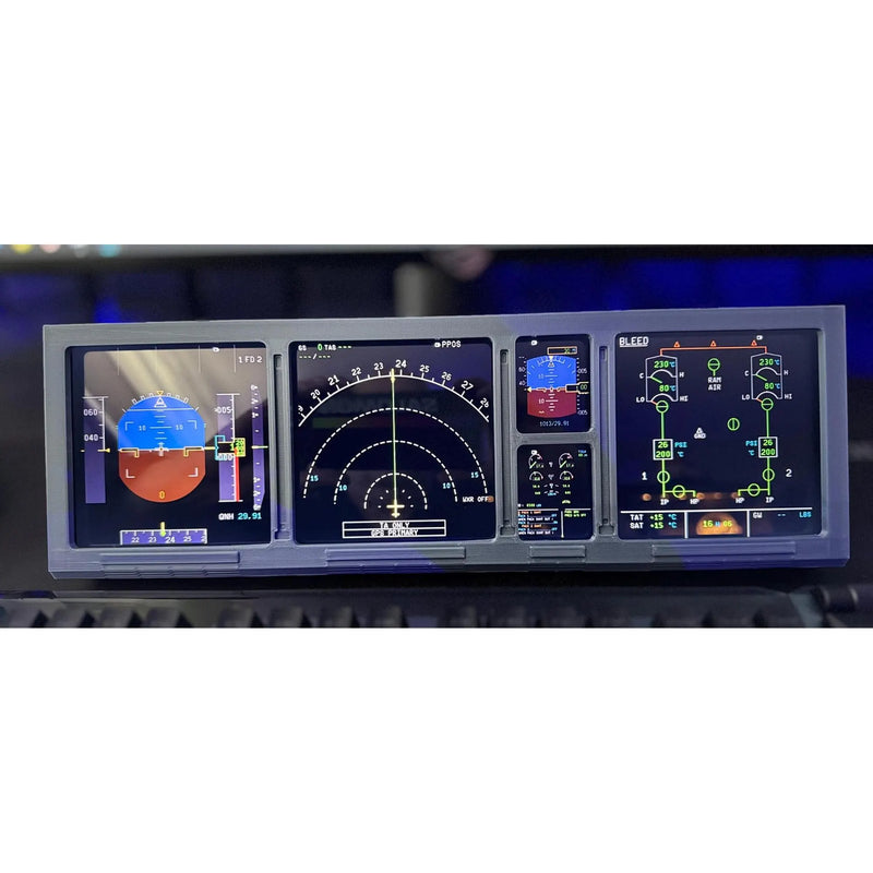Flight Simulator Instrument Panel for Corsair Xenon Screen | Realistic Cockpit Overlay Upgrade